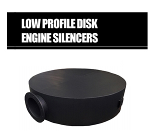 Low Profile Disk Engine Silencers
